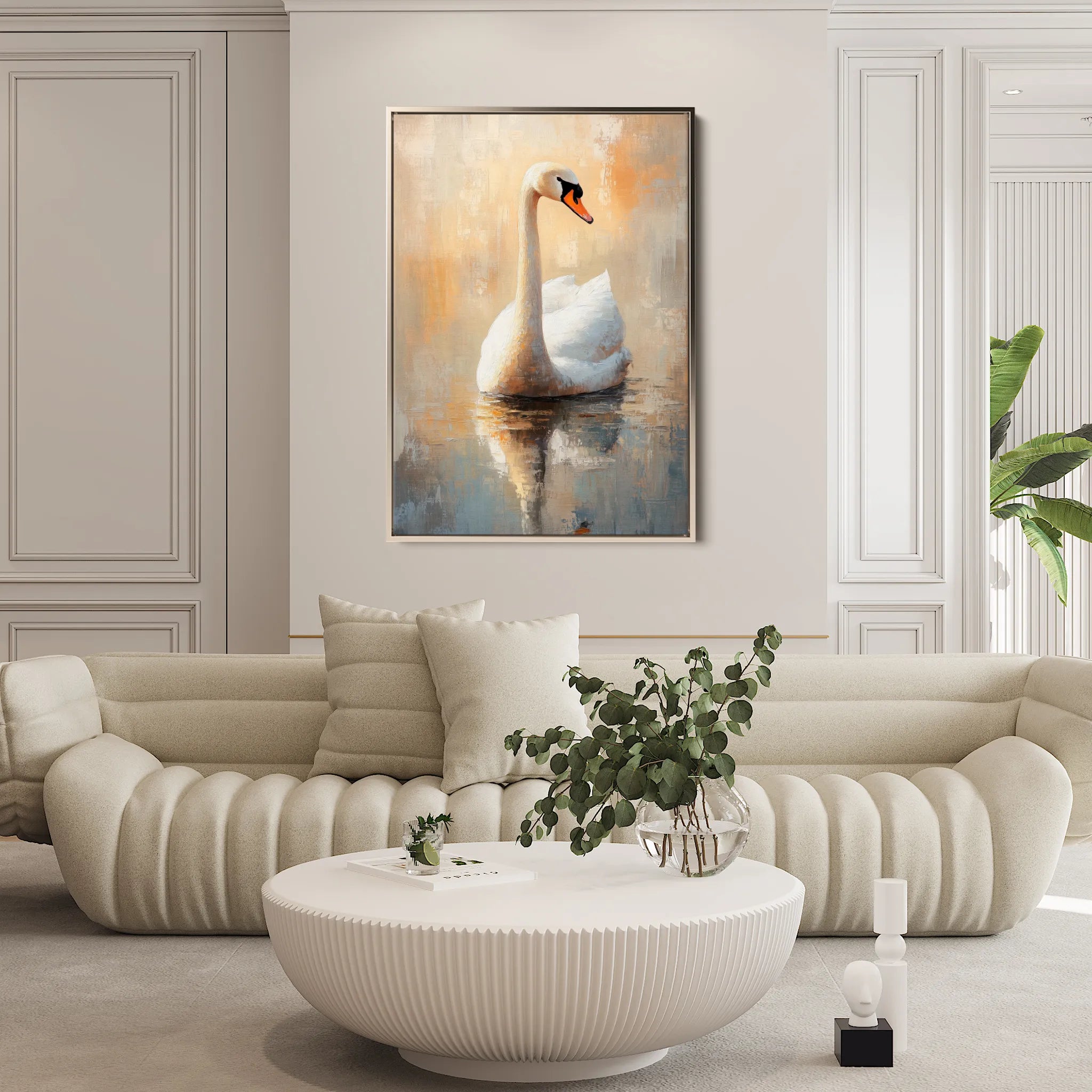 Animals 118 Canvas Art 18" x 24" / 45 x 60 cm / Black