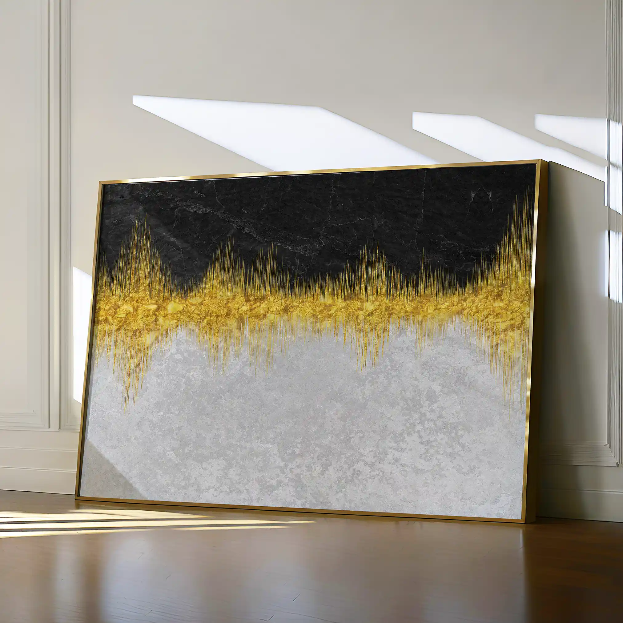 Abstract 118 Canvas Art 60 x 40 cm / Black
