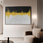 Abstract 118 Canvas Art 60 x 40 cm / Black