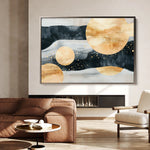 Boho 118 Canvas Art 18" x 24" / 45 x 60 cm / Black