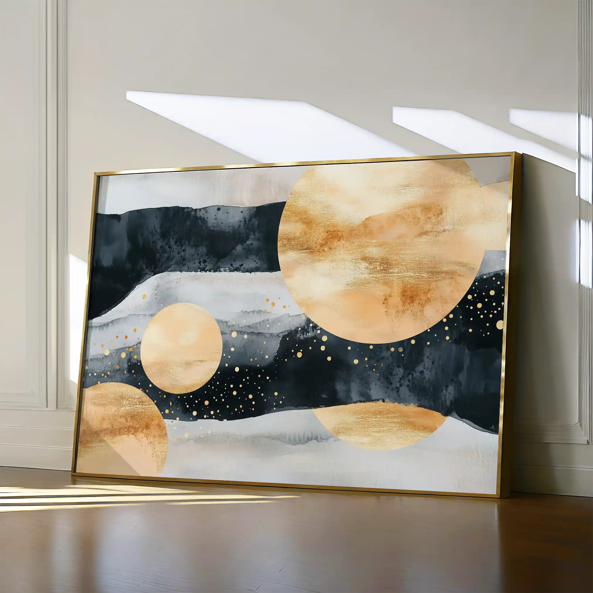 Boho 118 Canvas Art 60 x 40 cm / Black