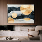 Boho 118 Canvas Art 60 x 40 cm / Black