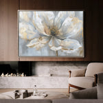 Floral 118 Canvas Art 18" x 24" / 45 x 60 cm / Black