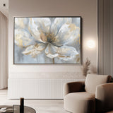 Floral 118 Canvas Art 18" x 24" / 45 x 60 cm / Black