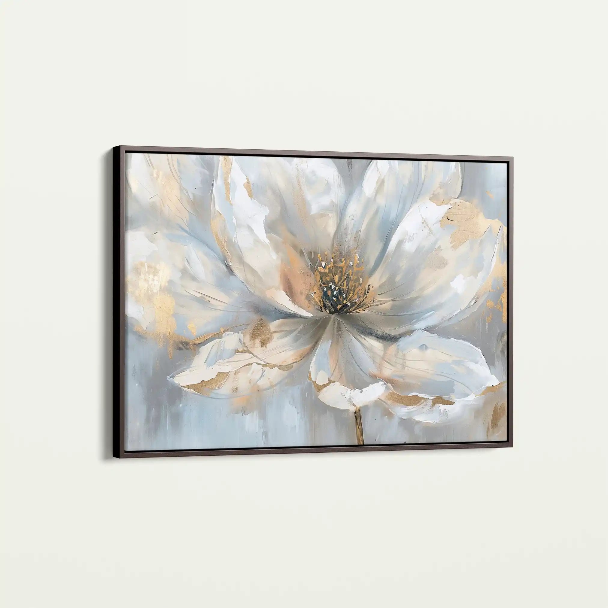 Floral 118 Canvas Art 18" x 24" / 45 x 60 cm / Black