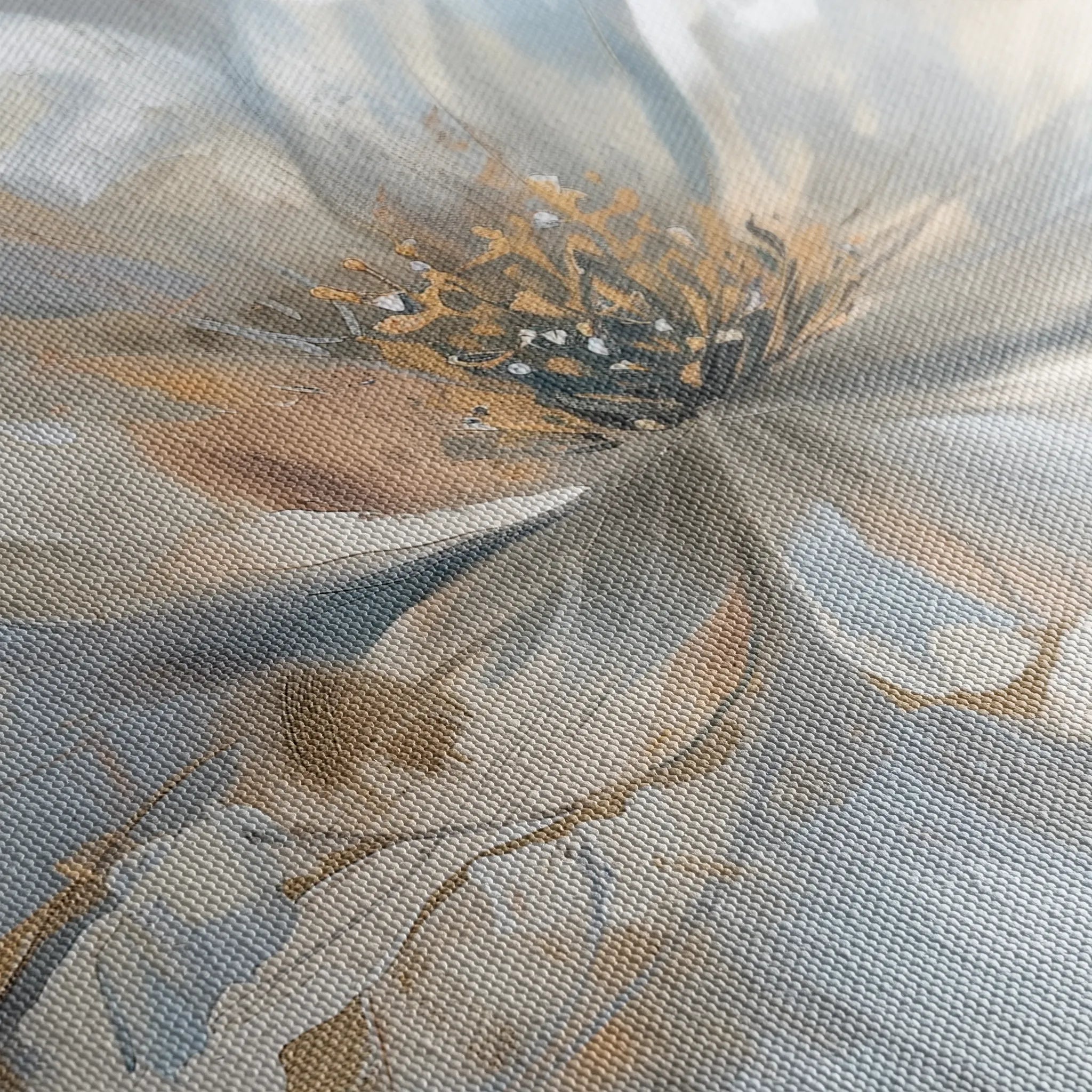 Floral 118 Canvas Art 18" x 24" / 45 x 60 cm / Black