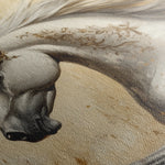 Horses 118 Canvas Art 18" x 24" / 45 x 60 cm / Black