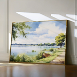 Landscape 118 Canvas Art 60 x 40 cm / Black