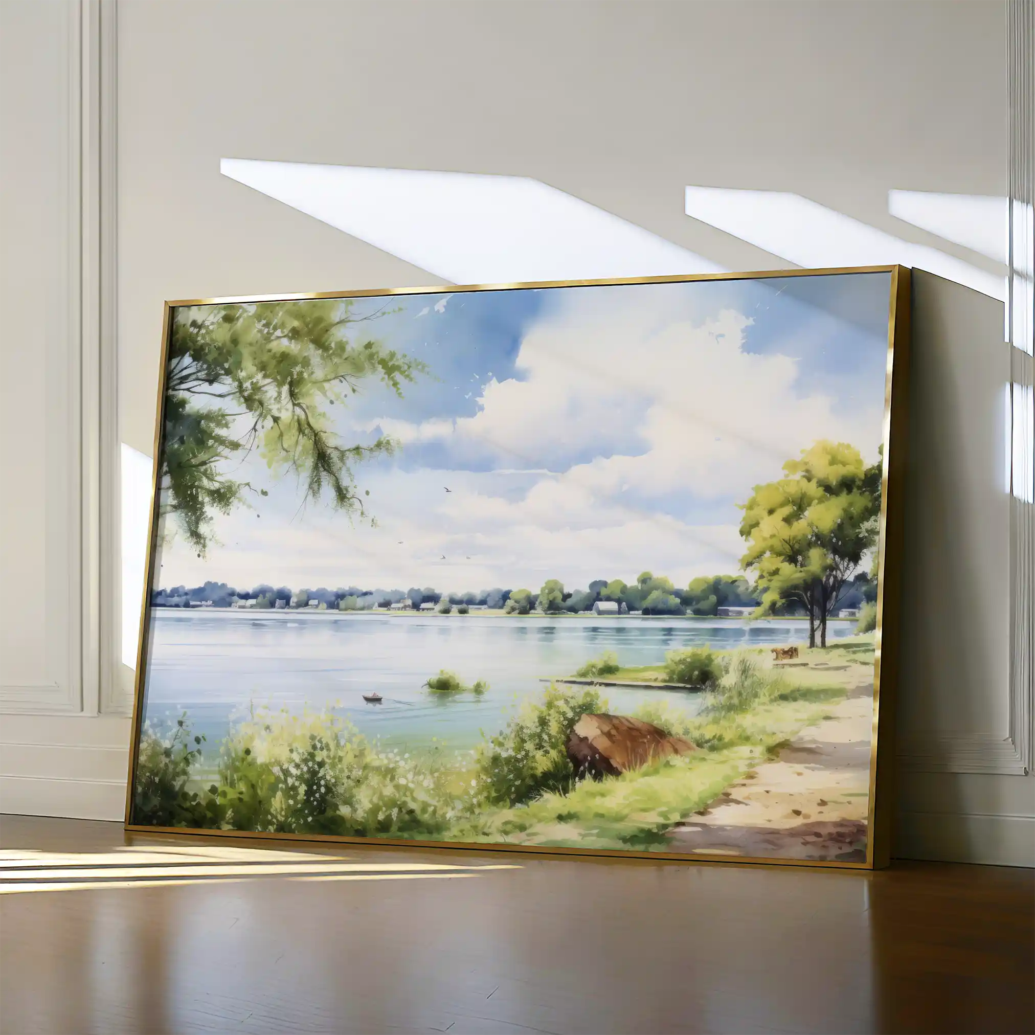 Landscape 118 Canvas Art 60 x 40 cm / Black