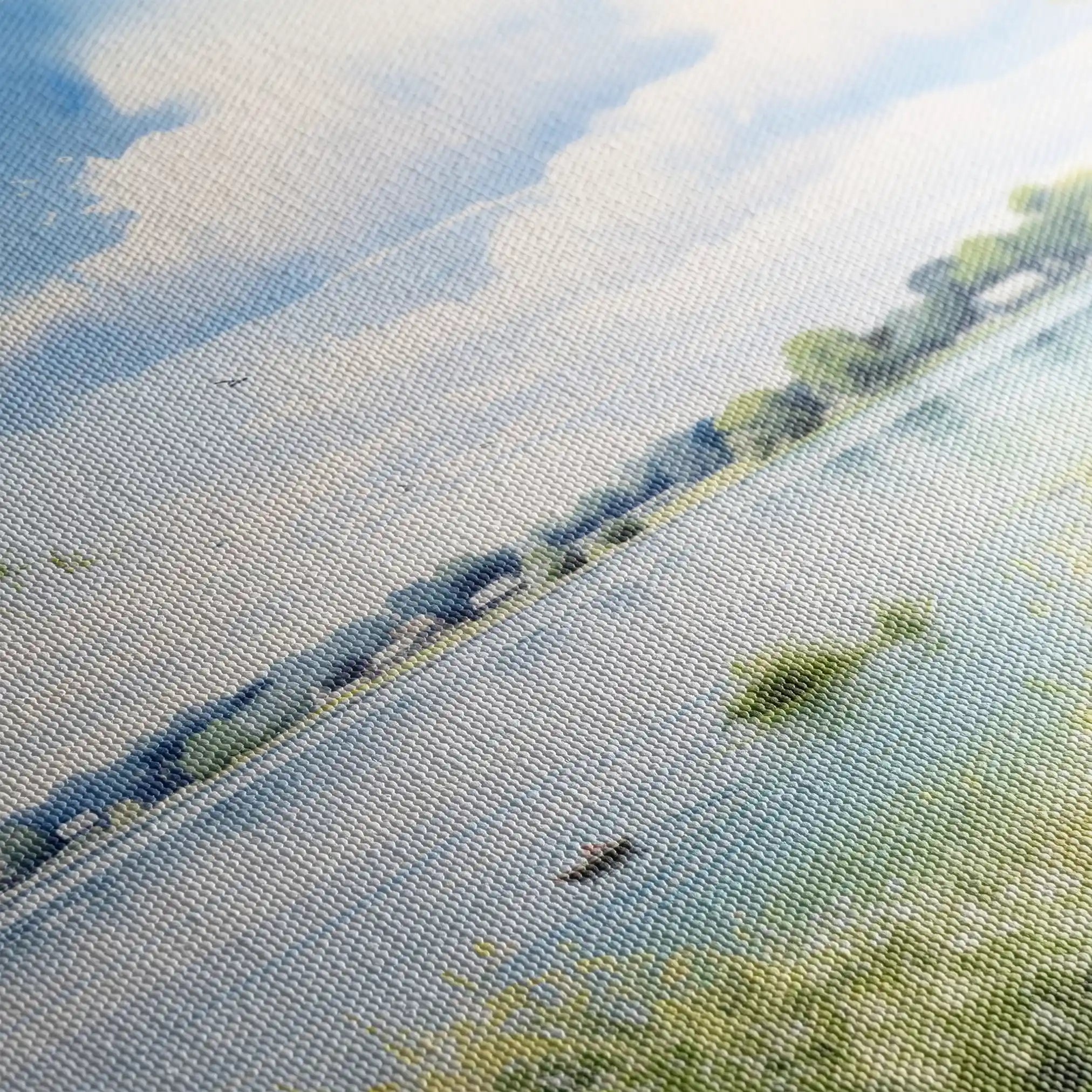 Landscape 118 Canvas Art 60 x 40 cm / Black