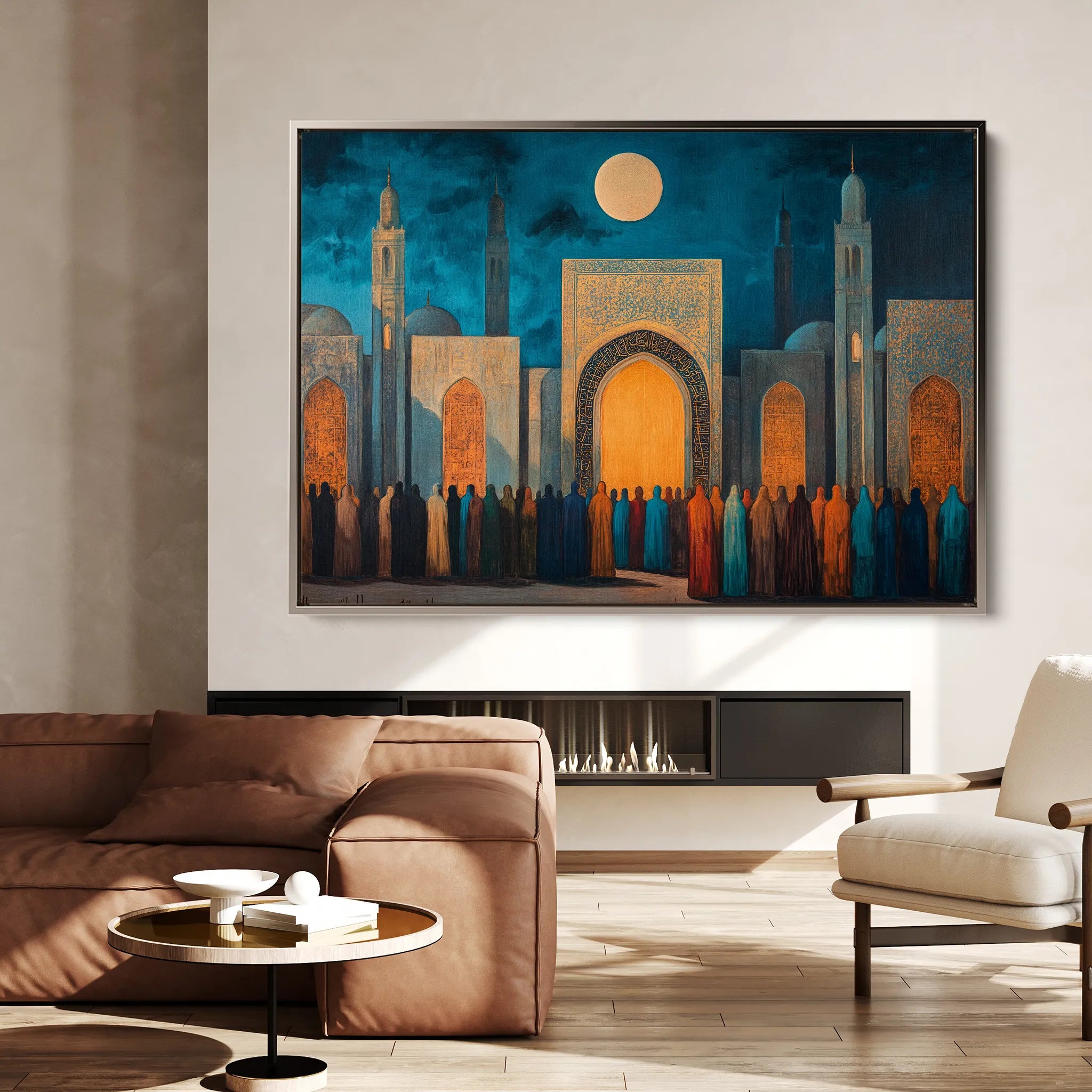 Orientalist 118 Canvas Art 18" x 24" / 45 x 60 cm / Black