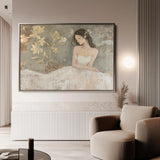 Portrait 118 Canvas Art 18" x 24" / 45 x 60 cm / Black