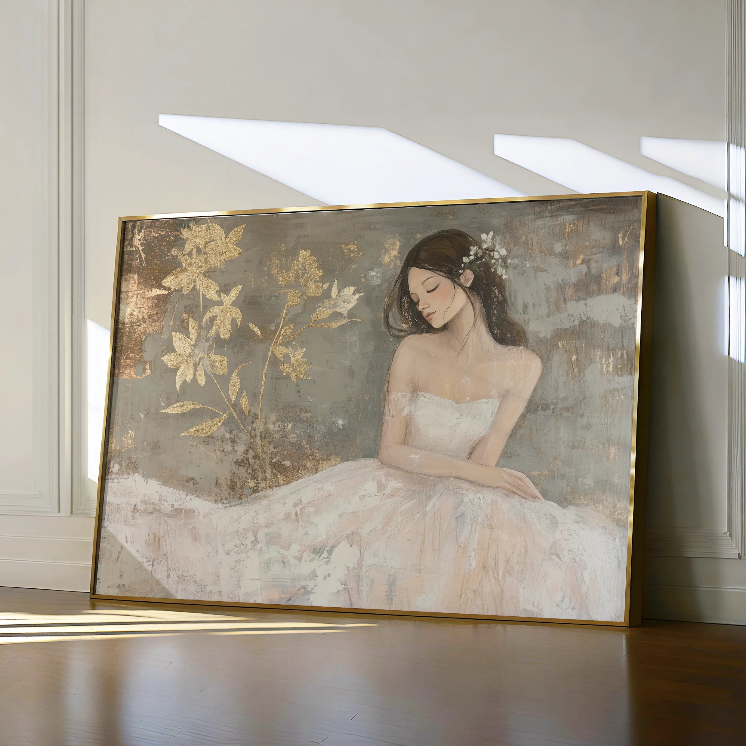Portrait 118 Canvas Art 18" x 24" / 45 x 60 cm / Black