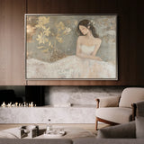 Portrait 118 Canvas Art 18" x 24" / 45 x 60 cm / Black