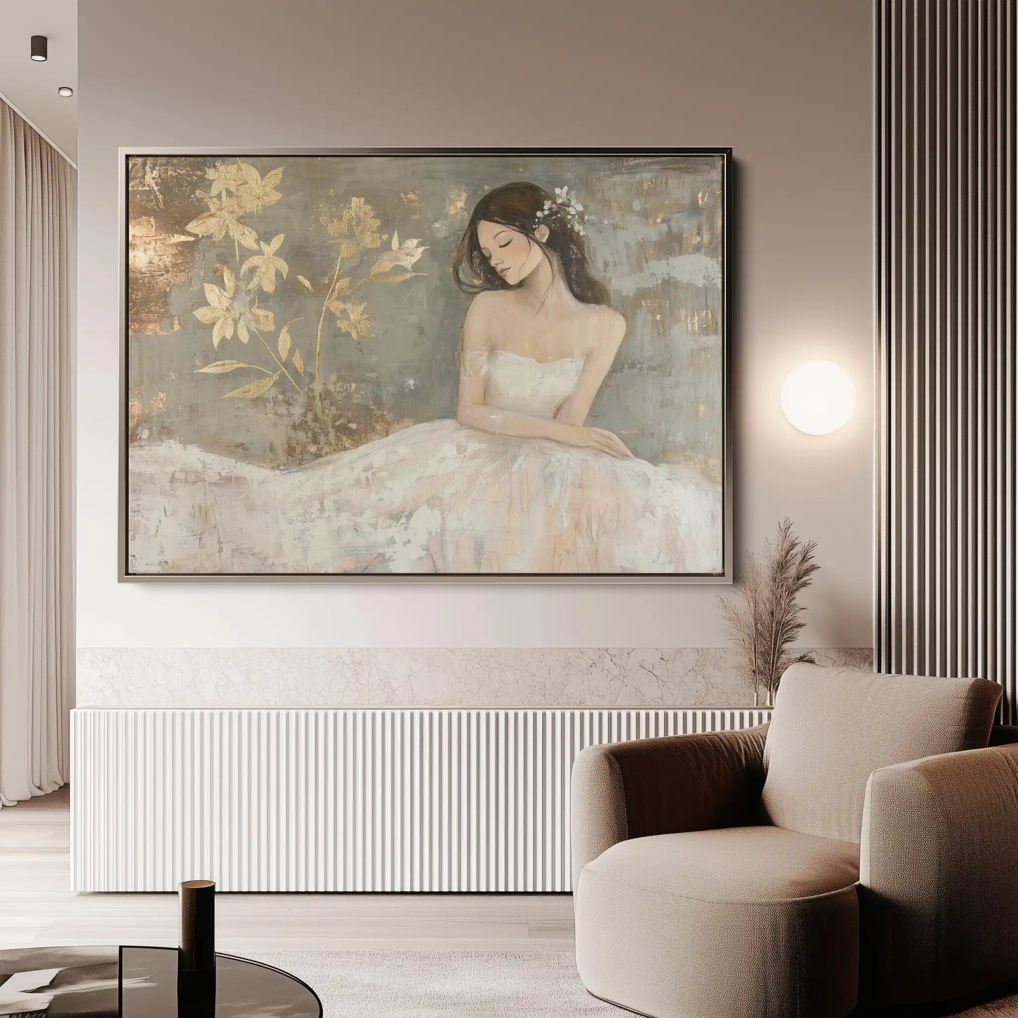 Portrait 118 Canvas Art 60 x 40 cm / Black