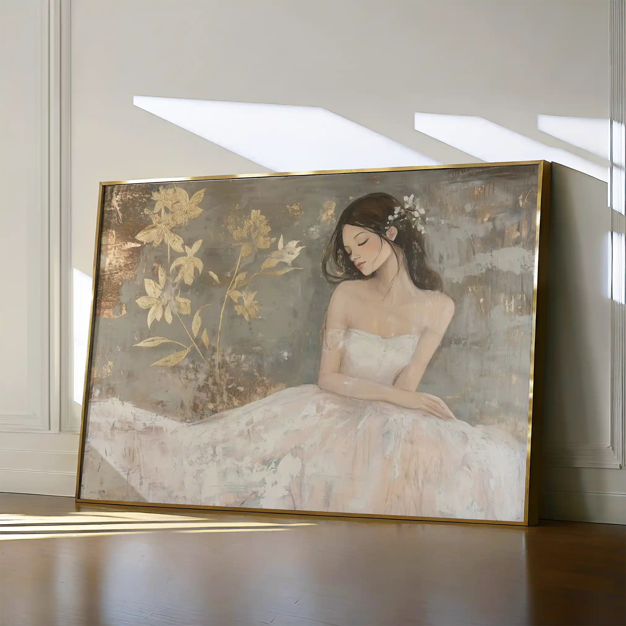 Portrait 118 Canvas Art 60 x 40 cm / Black