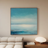 Abstract 1180 Canvas Art 16" x 16" / 40 x 40 cm / Black