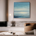 Abstract 1180 Canvas Art 16" x 16" / 40 x 40 cm / Black