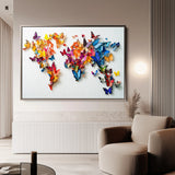 Floral 1180 Canvas Art 18" x 24" / 45 x 60 cm / Black