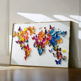 Floral 1180 Canvas Art 18" x 24" / 45 x 60 cm / Black