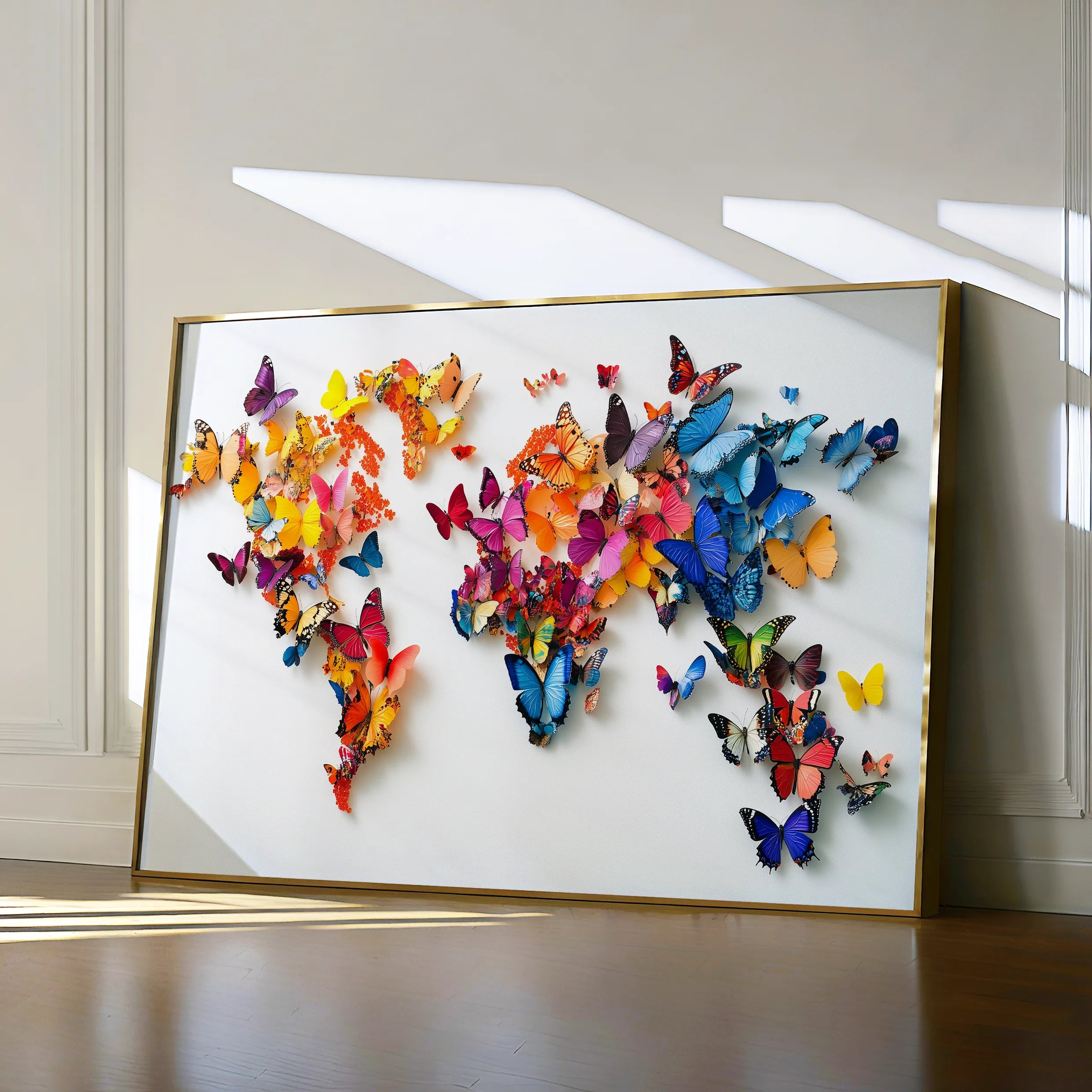 Floral 1180 Canvas Art 18" x 24" / 45 x 60 cm / Black