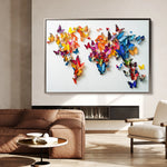 Floral 1180 Canvas Art 18" x 24" / 45 x 60 cm / Black