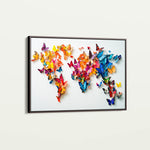 Floral 1180 Canvas Art 18" x 24" / 45 x 60 cm / Black