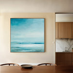 Abstract 1181 Canvas Art 16" x 16" / 40 x 40 cm / Black
