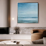Abstract 1181 Canvas Art 16" x 16" / 40 x 40 cm / Black