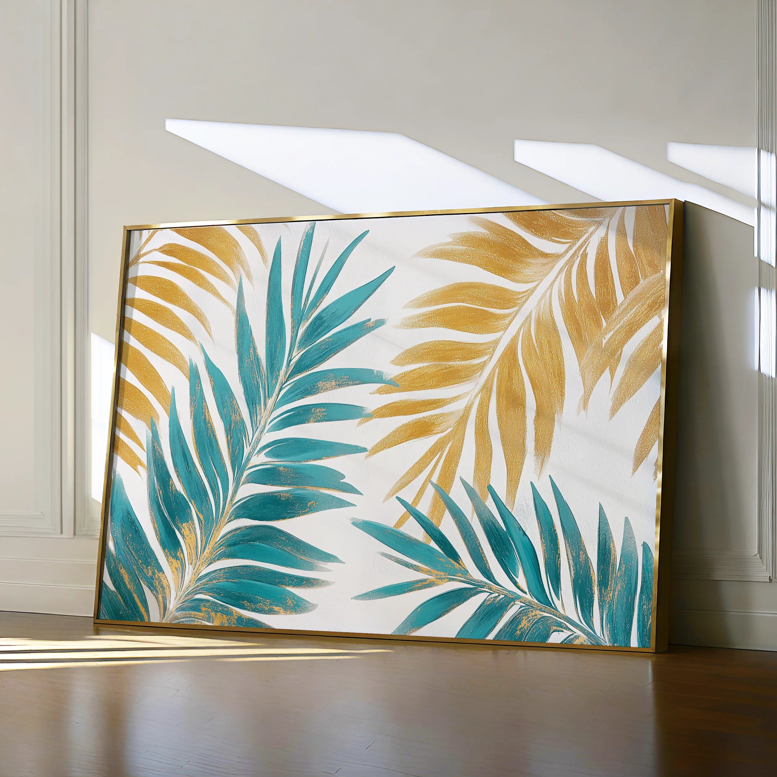Floral 1181 Canvas Art 18" x 24" / 45 x 60 cm / Black