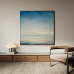 Abstract 1182 Canvas Art 16" x 16" / 40 x 40 cm / Black
