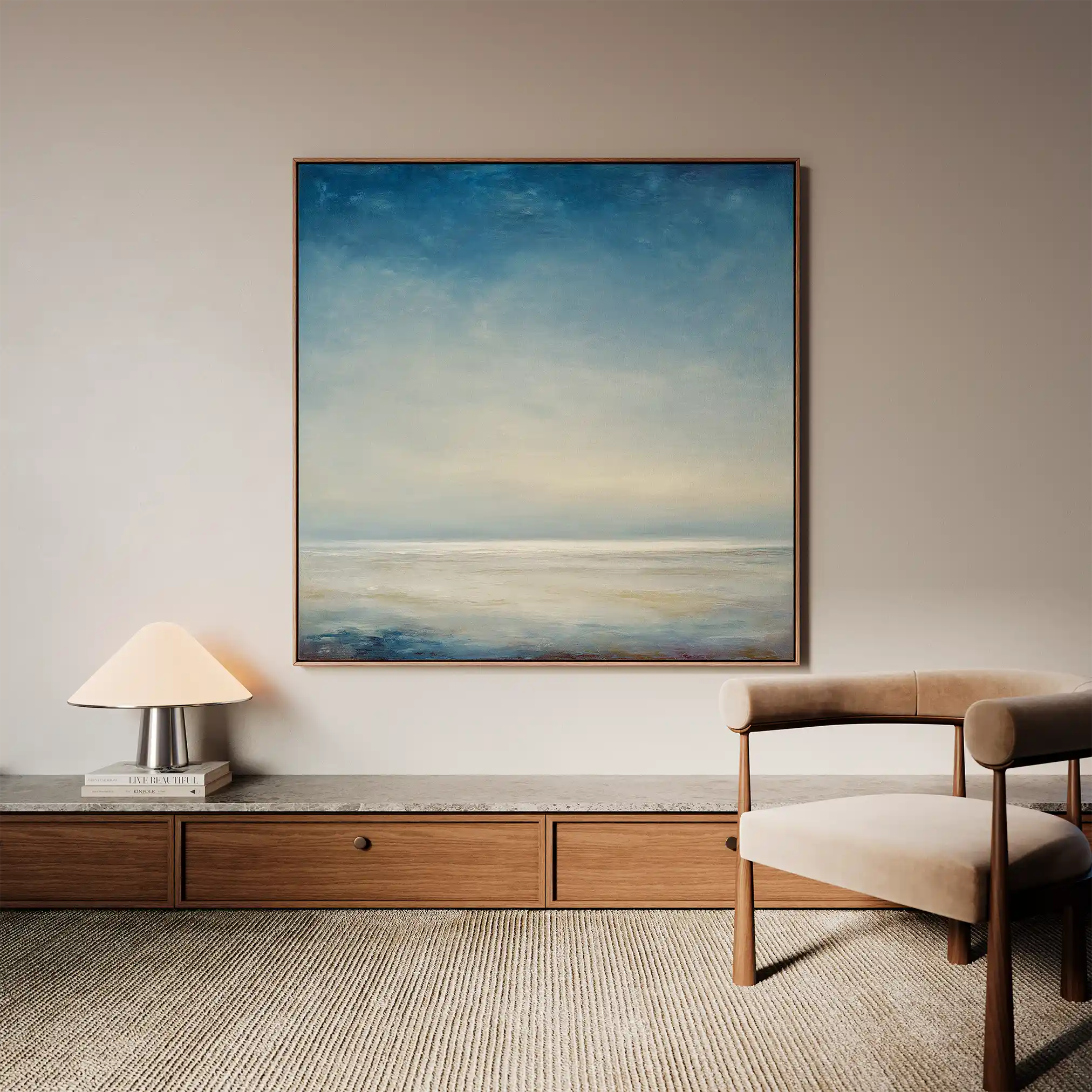 Abstract 1182 Canvas Art 60 x 60 cm / Black