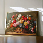 Floral 1182 Canvas Art 18" x 24" / 45 x 60 cm / Black