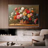 Floral 1182 Canvas Art 18" x 24" / 45 x 60 cm / Black