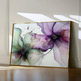 Floral 1183 Canvas Art 18" x 24" / 45 x 60 cm / Black