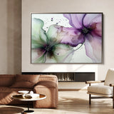Floral 1183 Canvas Art 18" x 24" / 45 x 60 cm / Black