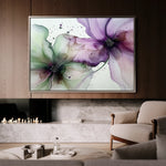 Floral 1183 Canvas Art 18" x 24" / 45 x 60 cm / Black