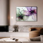 Floral 1183 Canvas Art 18" x 24" / 45 x 60 cm / Black