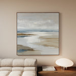 Abstract 1184 Canvas Art 16" x 16" / 40 x 40 cm / Black