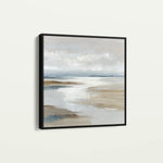 Abstract 1184 Canvas Art 16" x 16" / 40 x 40 cm / Black