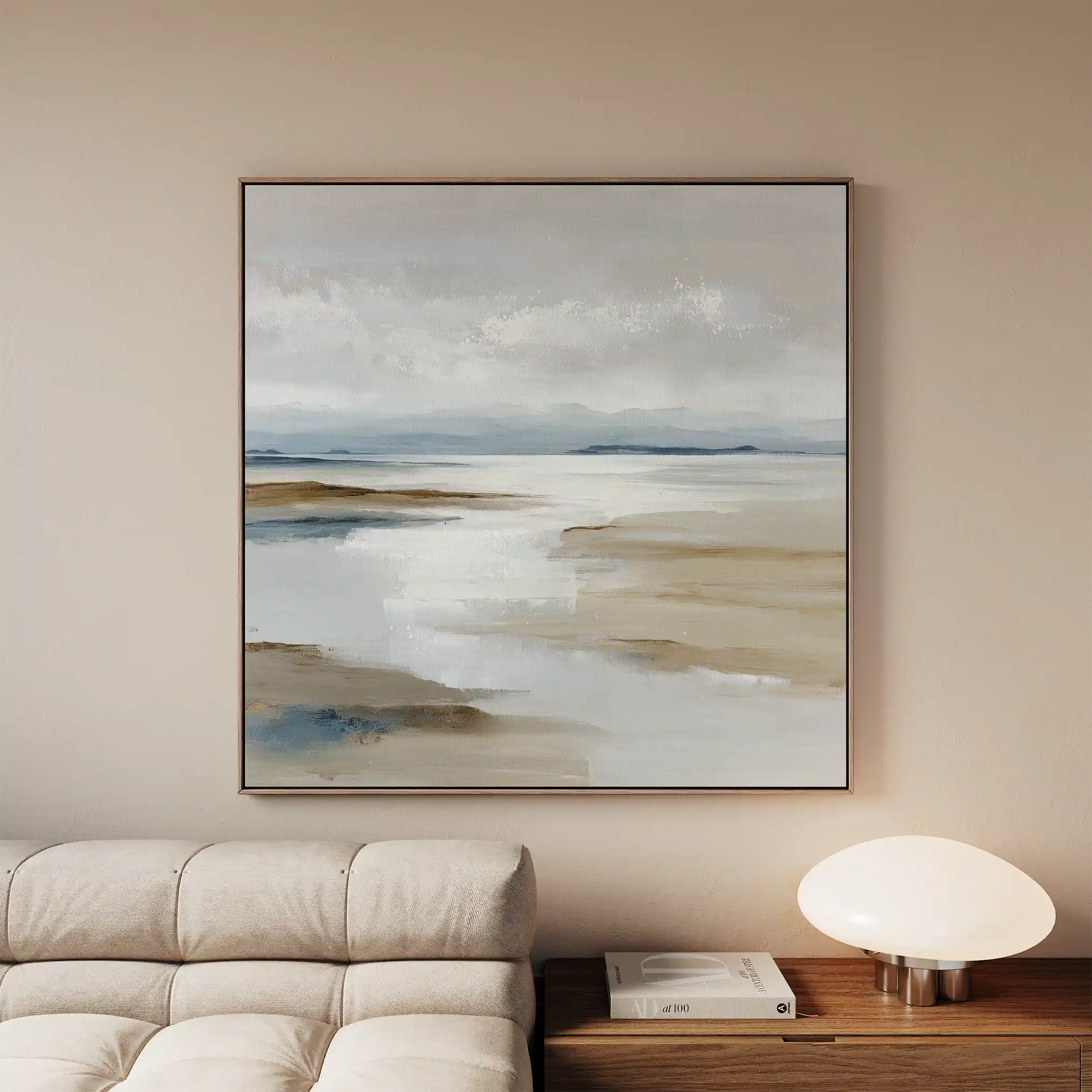 Abstract 1184 Canvas Art 60 x 60 cm / Black