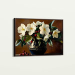 Floral 1184 Canvas Art 18" x 24" / 45 x 60 cm / Black