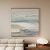 Abstract 1185 Canvas Art 16" x 16" / 40 x 40 cm / Black