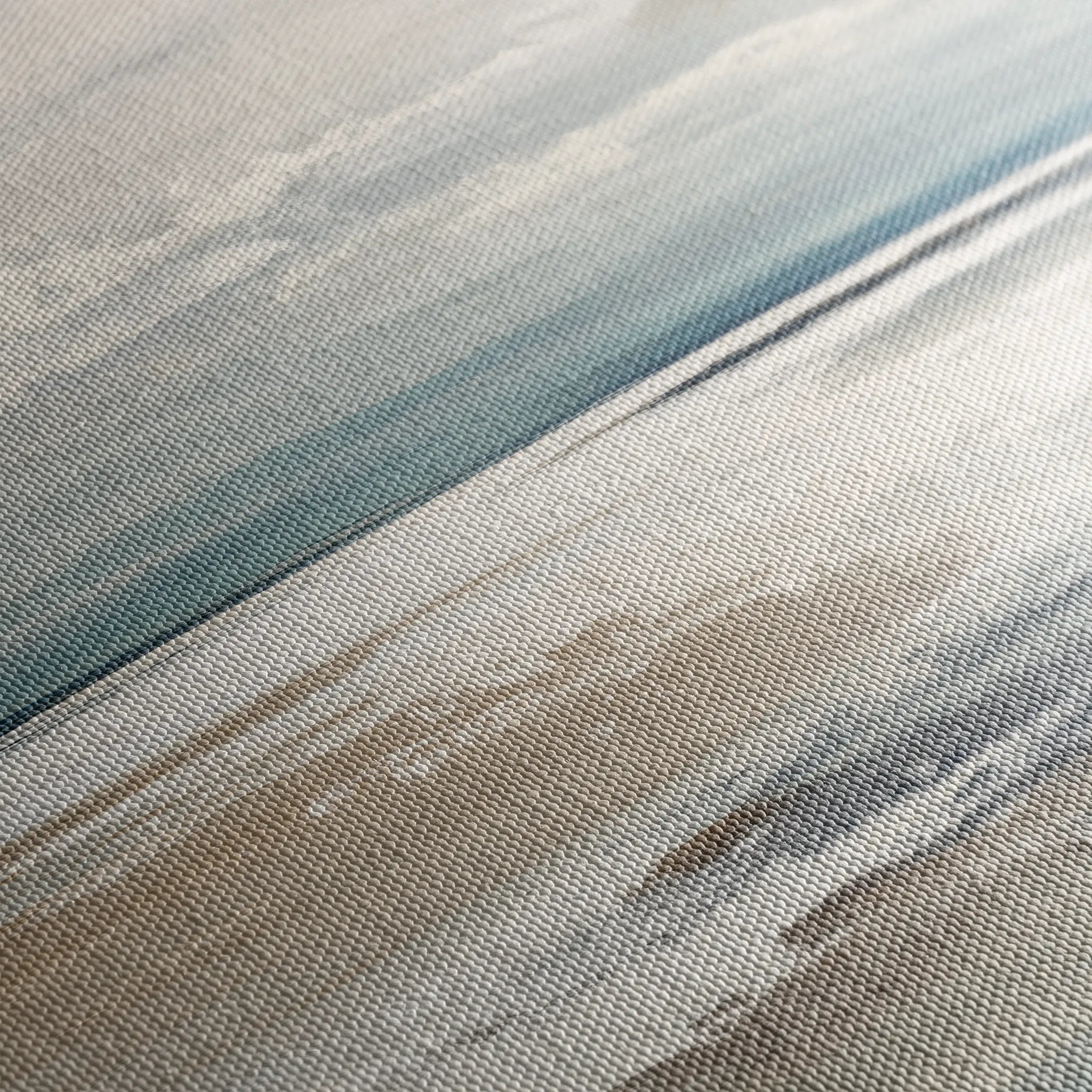 Abstract 1185 Canvas Art 16" x 16" / 40 x 40 cm / Black