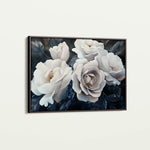 Floral 1185 Canvas Art 18" x 24" / 45 x 60 cm / Black