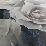 Floral 1185 Canvas Art 18" x 24" / 45 x 60 cm / Black