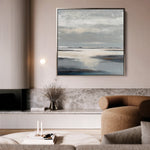 Abstract 1186 Canvas Art 16" x 16" / 40 x 40 cm / Black