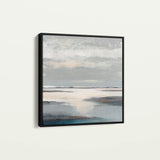 Abstract 1186 Canvas Art 16" x 16" / 40 x 40 cm / Black