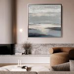 Abstract 1186 Canvas Art 60 x 60 cm / Black