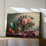 Floral 1186 Canvas Art 18" x 24" / 45 x 60 cm / Black